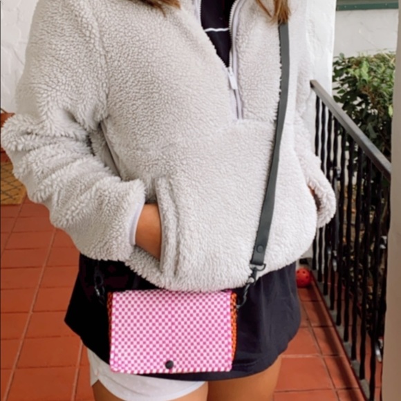 Mini purse with leather straps & handles - Picture 6 of 6